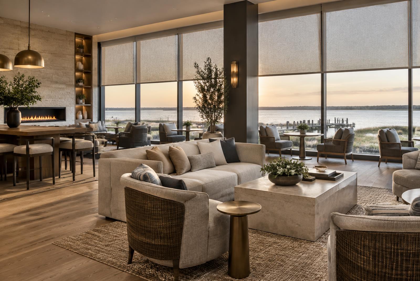 Sample design direction: Hospitality lounge